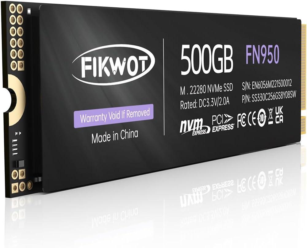 Fikwot FN950 500GB NVMe SSD PCIe Gen4x4 specs, speed, endurance